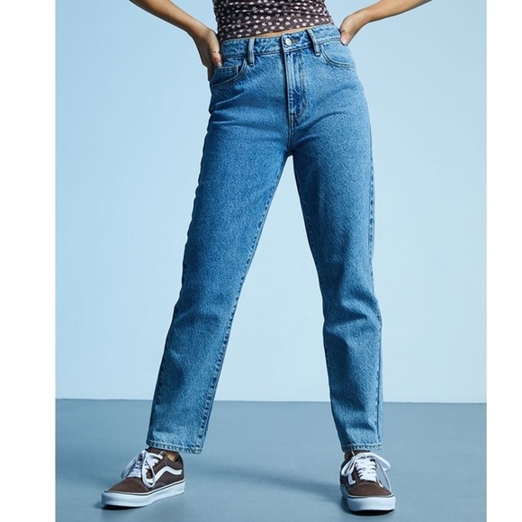 PacSun Mom Jean Medium Light Wash High Rise Jeans Size 25 - Picture 5 of 15